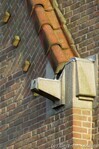 Detail gevel met afwatering.
<br/>
Gert-Jan Lobbes, 2016